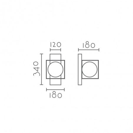 Aplique de pared Kento
