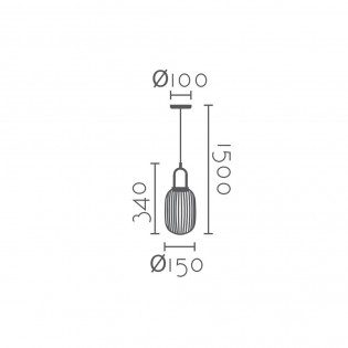 Pedant lamp Rivisa 15
