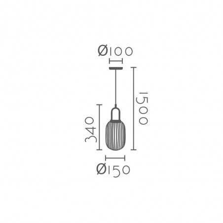 Pedant lamp Rivisa 15