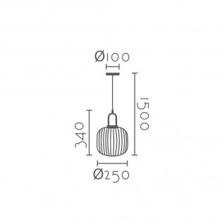 Pendant lamp Rivisa 25