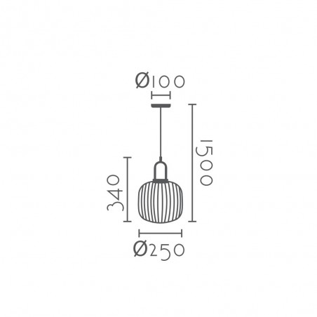 Pendant lamp Rivisa 25