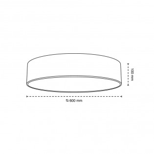 Plafón de techo LED Fabi CCT (65W)
