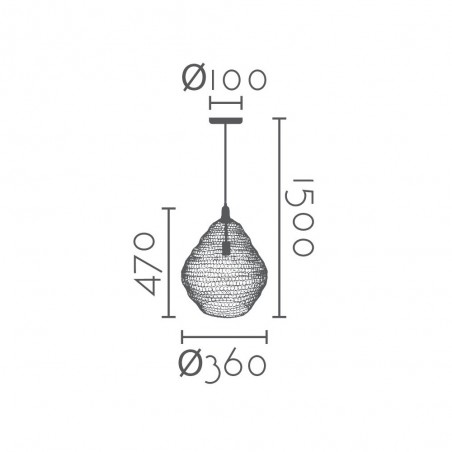 Pendant lamp Mallesti