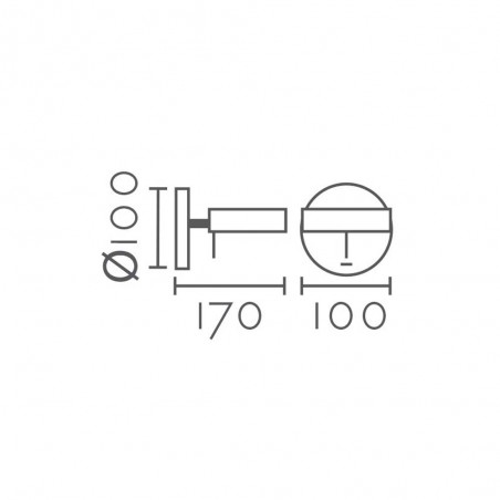 Aplique de pared con interruptor LED Melino (5W)