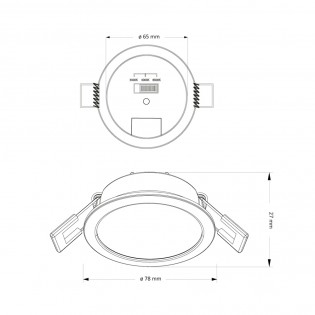 Downlight de techo LED Lannic (7W)