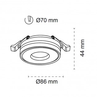 Ceiling Recessed Light Idun