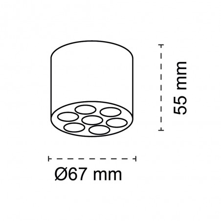 LED surface spotlight Norna (6W)