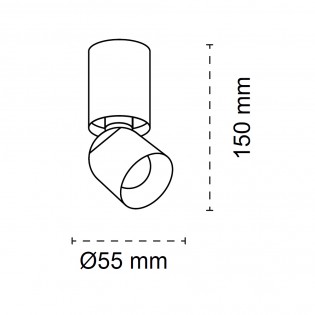 Adjustable ceiling LED spotlight Skadi (8W)