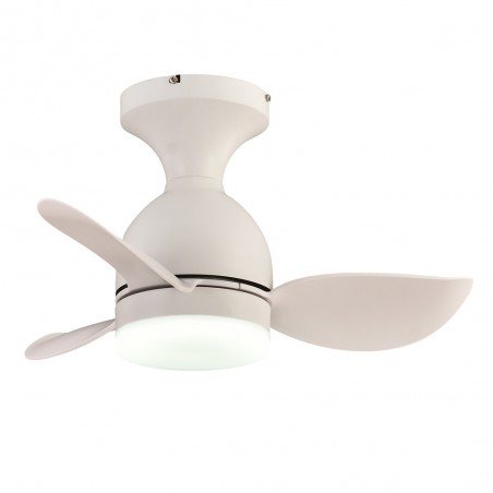 LED Ceiling Fan Fonfu White CCT Dim (20W)