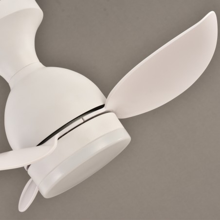 LED Ceiling Fan Fonfu White CCT Dim (20W)