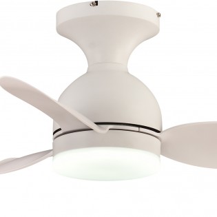 LED Ceiling Fan Fonfu White CCT Dim (20W)