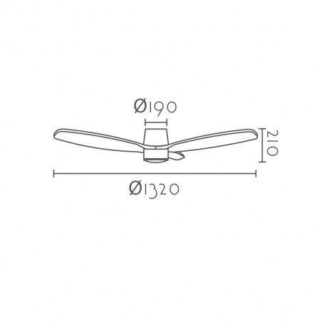 LED Ceiling Fan Norito CCT Smart (18W)