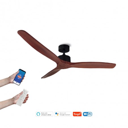 Ceiling Fan Nerona Walnut Smart