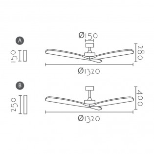 Ceiling Fan Nerona Walnut Smart
