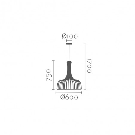Pendant lamp Azahar
