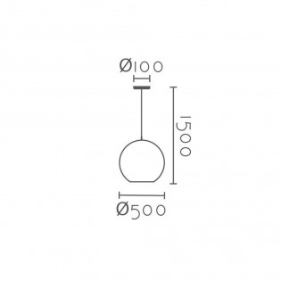Pendant lamp Jupiter Opal 50