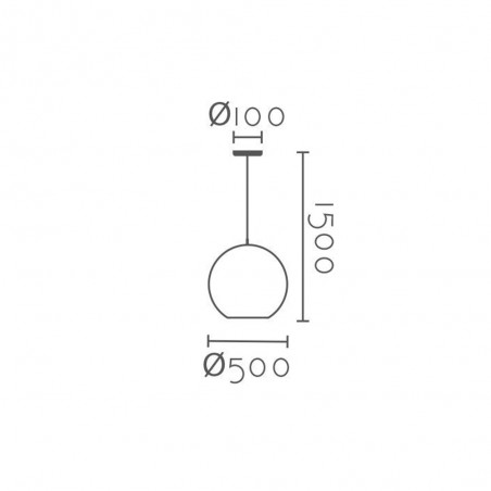 Pendant lamp Jupiter Opal 50