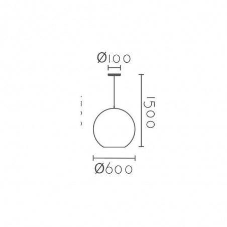 Pendant lamp Jupiter Opal 60