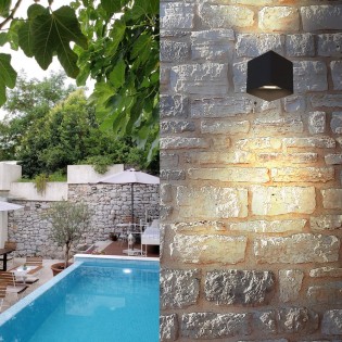 Outdoor LED Wall Lamp Elber (2x3W)