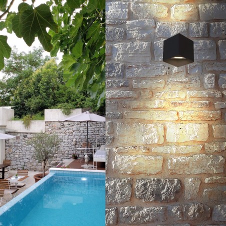 Outdoor LED Wall Lamp Elber (2x3W)