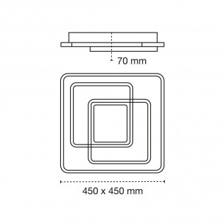 LED Ceiling Flush Light Elba CCT Dim (100W)