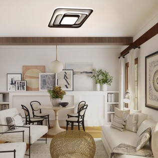 LED Ceiling Flush Light Elba CCT Dim (100W)