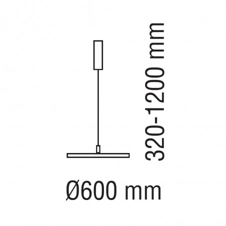 LED Pendant Lamp Vivit CCT (50W)