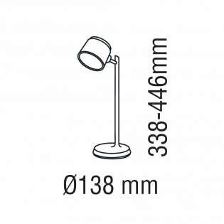 LED portable rechargeable desk lamp Camaleon CCT Dim (6W)
