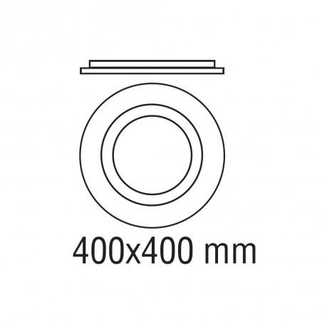 LED Ceiling Flush Light Hasbi CCT Smart (24W)