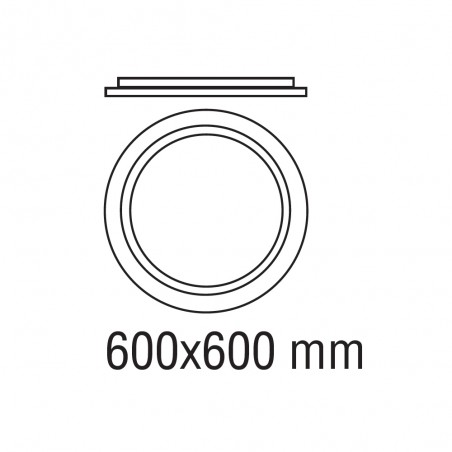 Plafón de techo LED Hasbi CCT Smart (38W)
