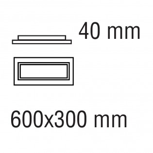 Plafón de techo LED Hasbi CCT Smart (45W)