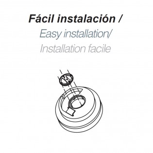 Plafón de techo de exterior LED Aspas Redondo