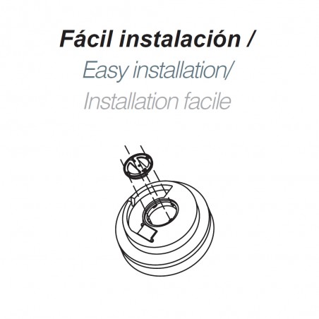 Plafón de techo de exterior LED Aspas Redondo