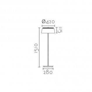 Lámpara de pie LED Betero (24W)