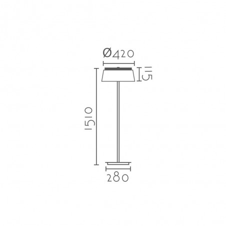 Lámpara de pie LED Betero (24W)