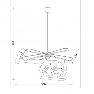 Children's pendant lamp Alfa