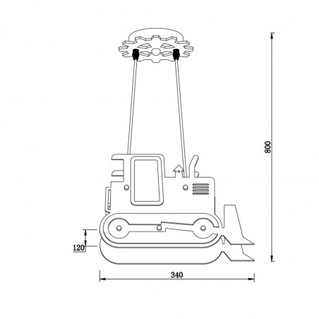 Children's pendant lamp Rusty