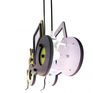 Lámpara colgante infantil Traktor