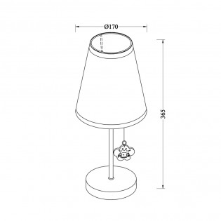 Children's table lamp Princess