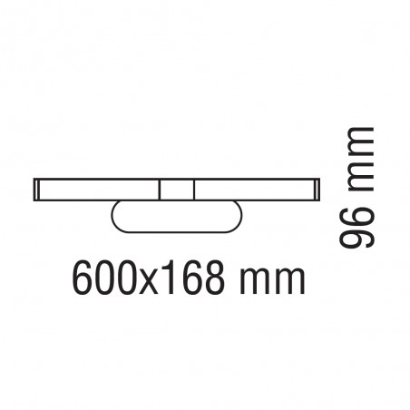 Bathroom's LED wall lamp Odile 4000K (8W)