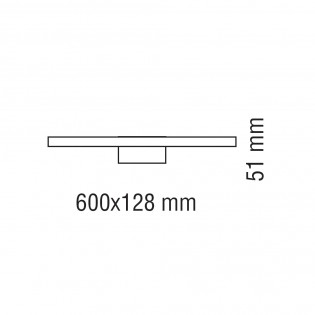 Bathroom's LED wall lamp Roth 4000K (12W)