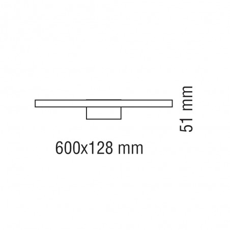 Bathroom's LED wall lamp Roth 4000K (12W)