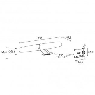 Bathroom's LED wall lamp Sevilla 4000K (6W)