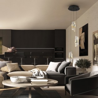 LED Cluster Pendant Lamp Iliada (3x7W)