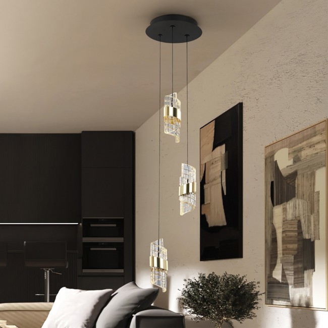 Lámpara colgante LED Iliada (3x7W)