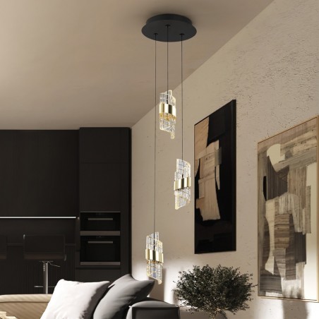 Lámpara colgante LED Iliada (3x7W)