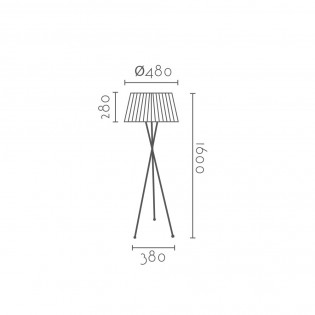 Floor lamp tripod Aloze