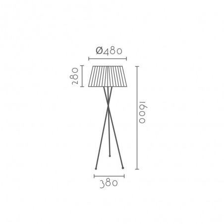Floor lamp tripod Aloze