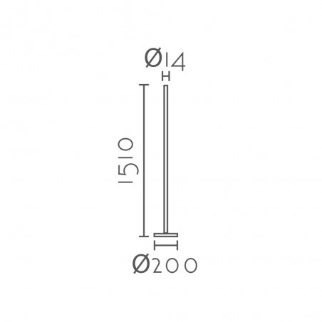 Lámpara de pie LED Minimal (27W)