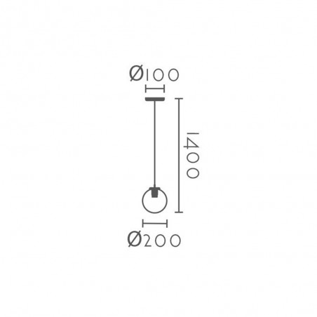 Ceiling lamp Pluton 20
